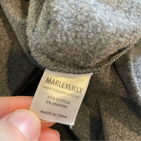 Marley Lilly “Cozy” Hoodie Buffalo Plaid Patchwork Design Gray Women’s 2XL 3XL - Picture 8 of 9